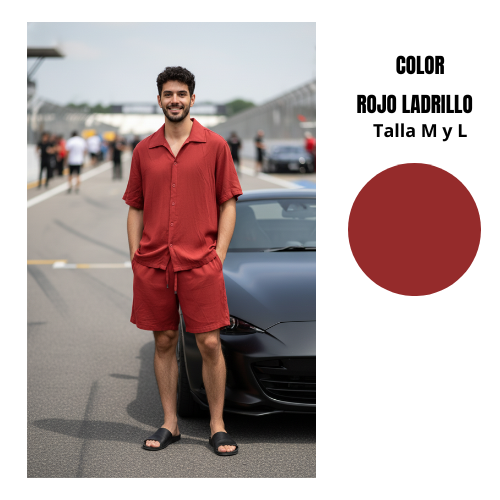 conjunto de tela lino